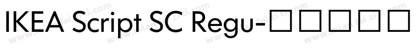 IKEA Script SC Regu字体转换